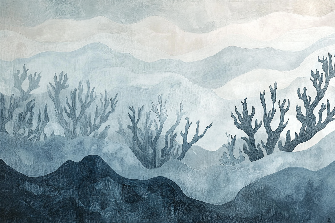 Coral Silhouettes Blanket
