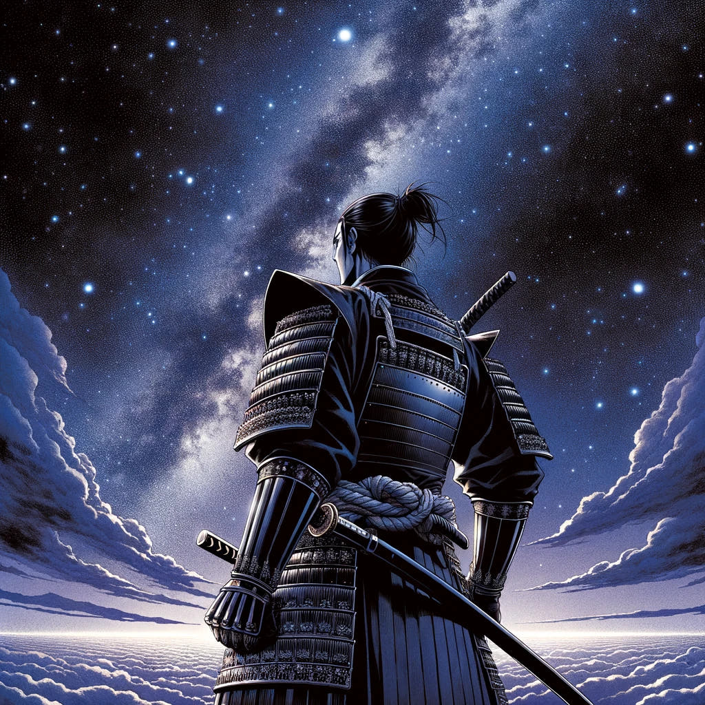Cosmic Samurai Canvas