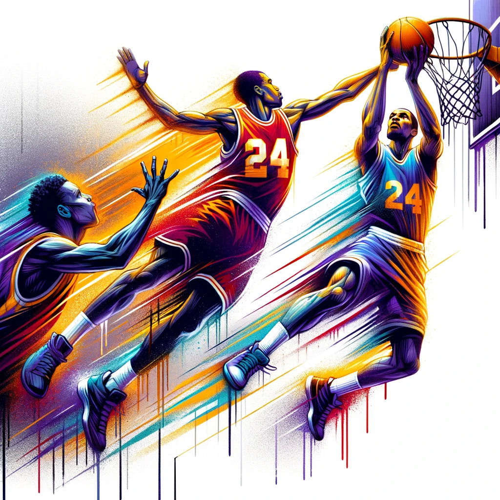 Courtside Clash Canvas