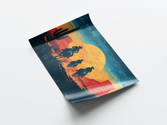 Cowboy Frontier Poster Mockup 4