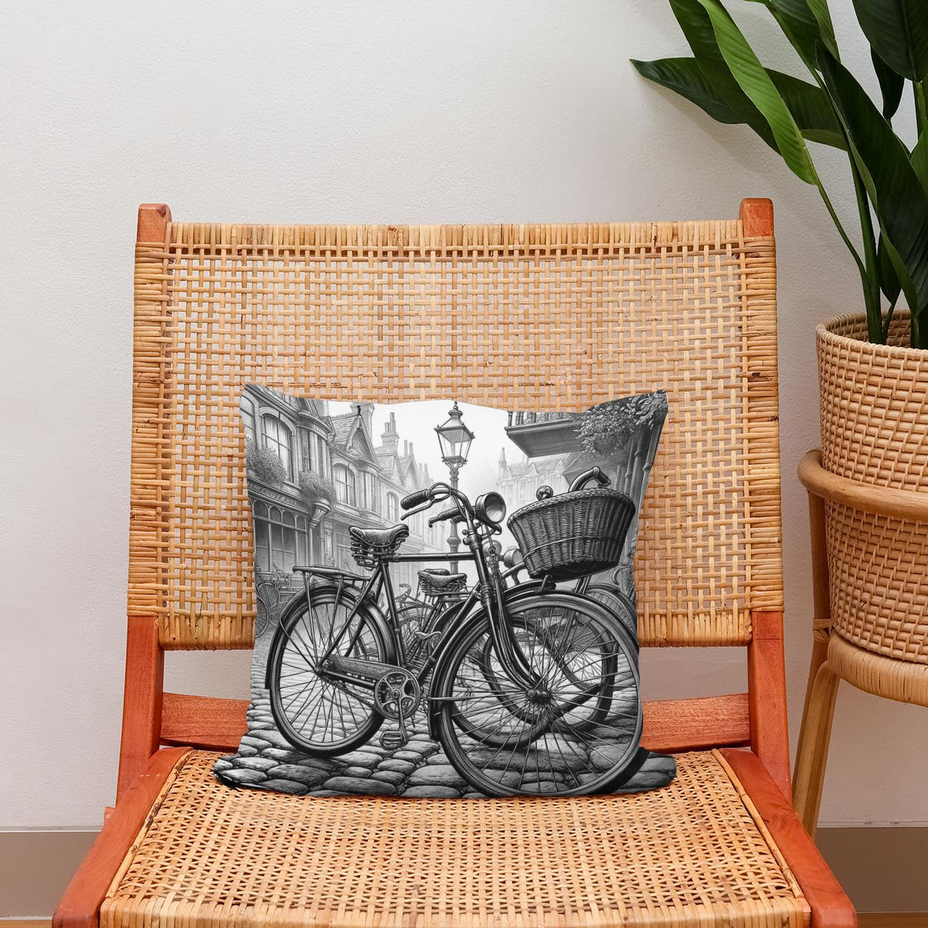 Cobblestone Memories Cotton Cushion - Secondary Image 2
