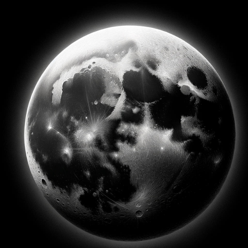 Craters of Lunar Secrets Cotton Cushion