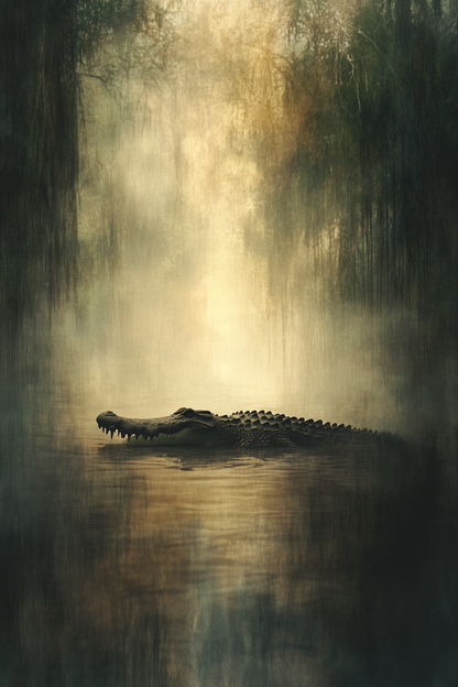 Crocodile Mistafield Canvas