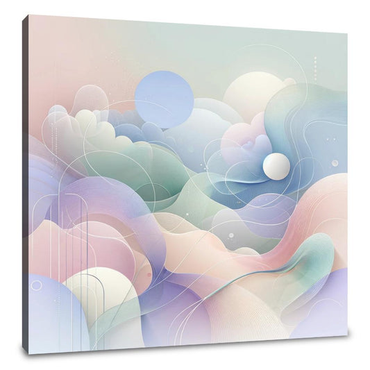 Serene Pastel Whisper Canvas - Main Image