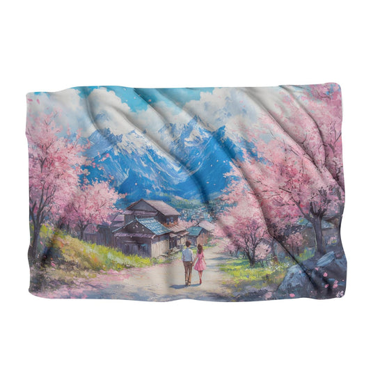 Spring Harmony Village Blanket - Main Image