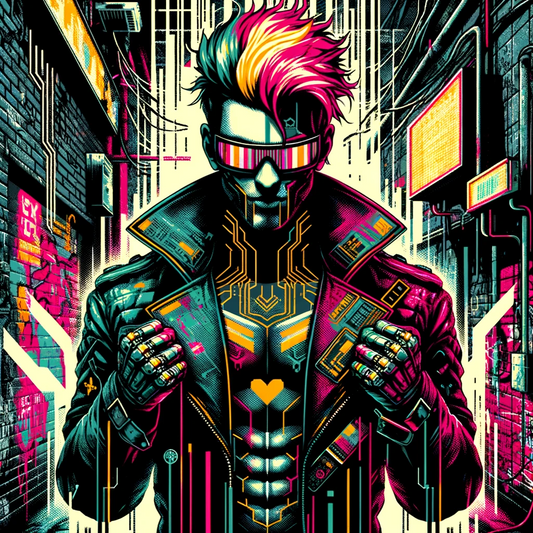 Cyber Rebel Pop Art Poster