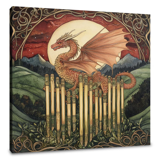 Welsh Dragon Harmony Canvas - Main Image