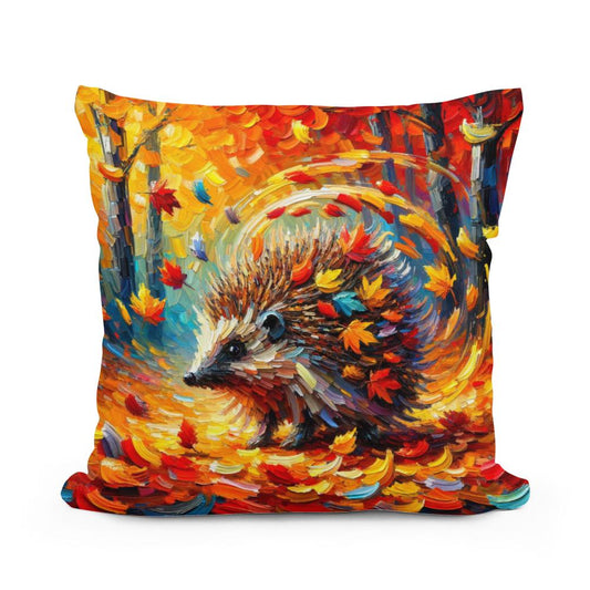 Autumn Whimsy Cotton Pillow - Main Image