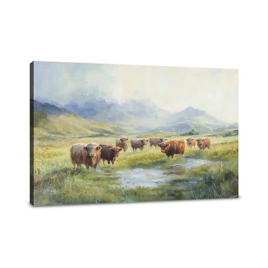 Highland Morning Serenity Canvas - Main Image