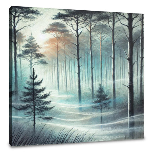 Dawn's Misty Calm Canvas - Main Image