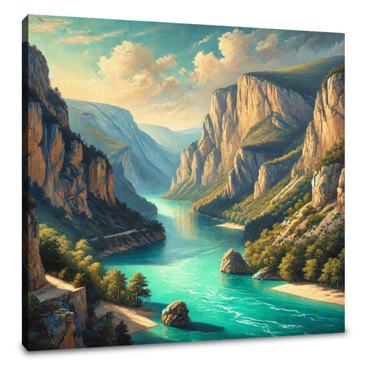 Verdon Gorge Grandeur Canvas - Main Image