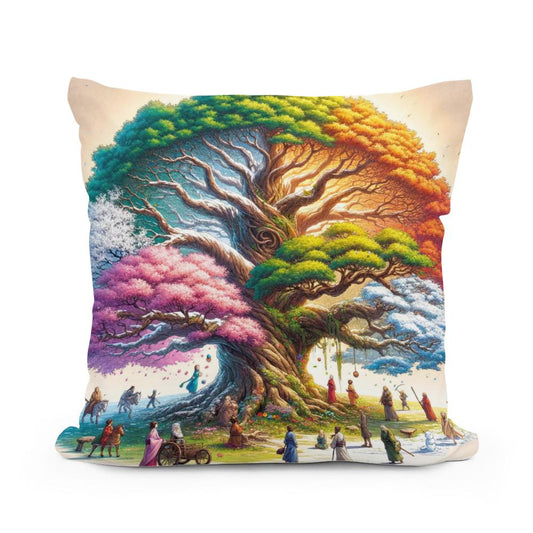 Seasons of Life Cotton Cushion - Main Image
