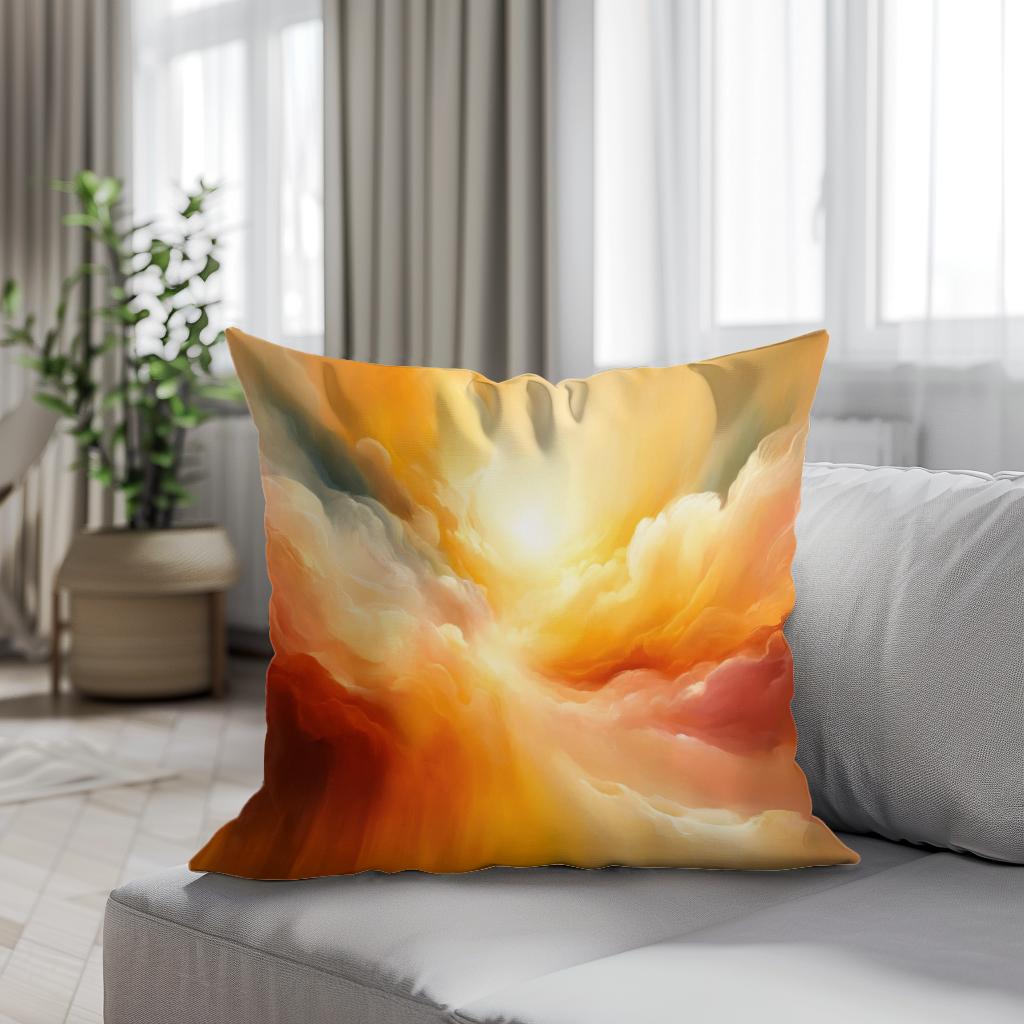 Sunlit Embrace Cotton Cushion - Secondary Image 4
