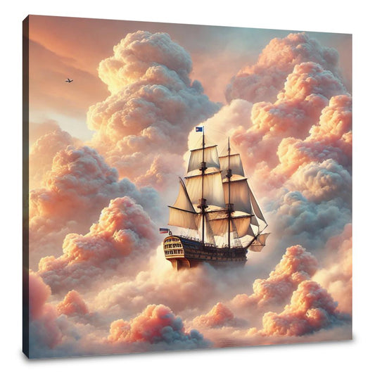 Pastel Dream Ship Canvas - Main Image