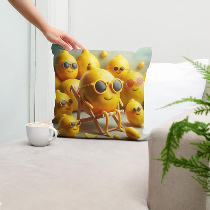 Lemonade Whimsy Cotton Cushion - Secondary Image 5