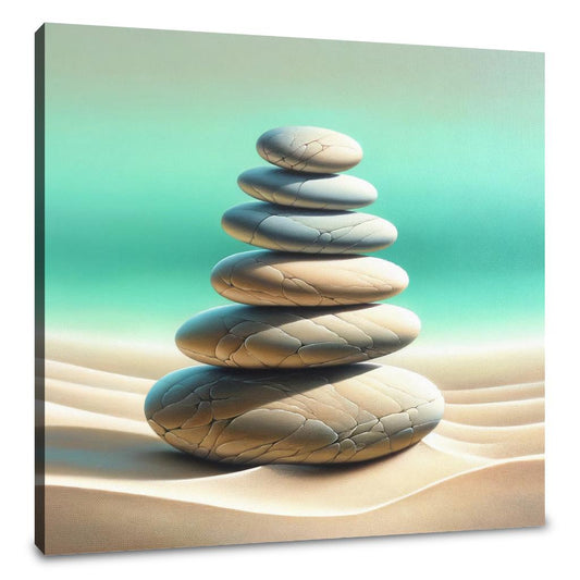 Zen Stone Array Canvas - Main Image