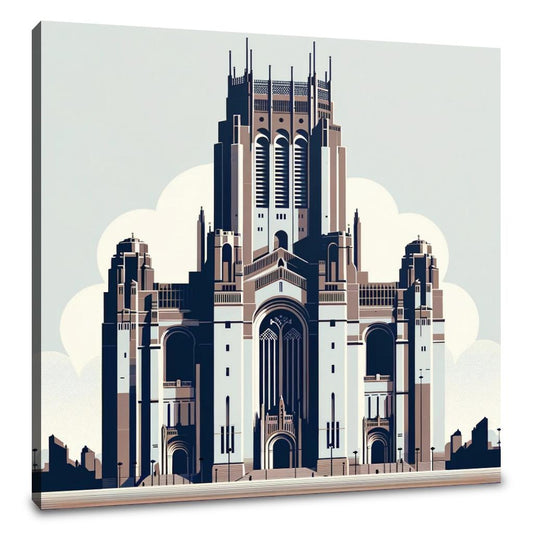 Liverpool Cathedral Minimalist Essence Canvas - Main Image