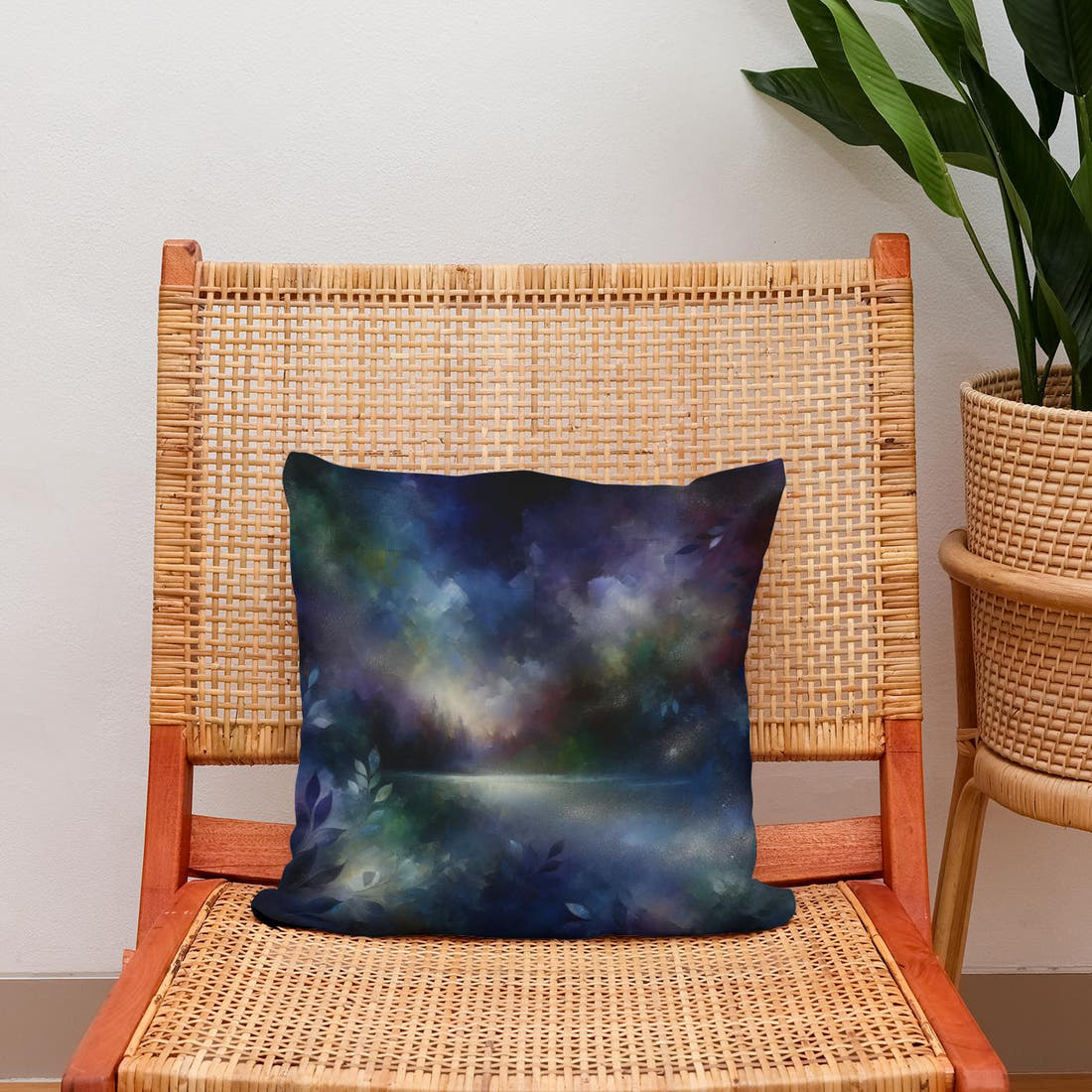 Nocturnal Whispers Cotton Cushion - Secondary Image 2