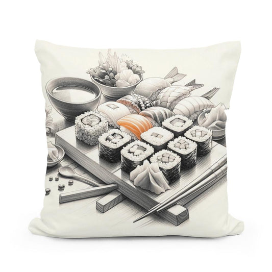 Sushi Zen Cotton Cushion - Main Image