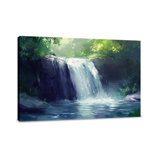 Waterfall Whispers Canvas - Main Image