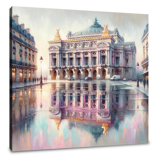 Opera Garnier's Reflection Paris Canvas - Main Image