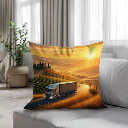 Tuscan Journey Cotton Cushion - Secondary Image 4