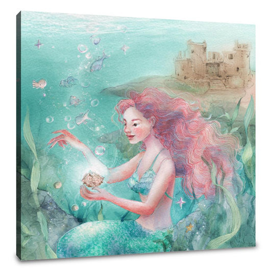 Mermaid Treasure Castle Canvas - Main Image