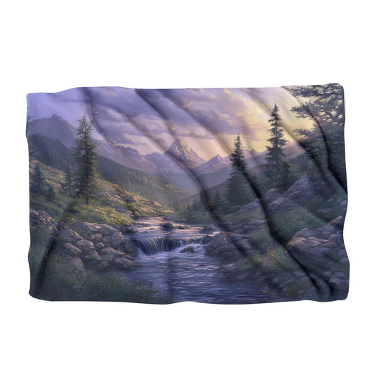 Twilight Tranquillity Mountain Blanket - Main Image