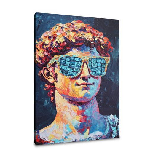 David Emoji Mosaic Canvas - Main Image