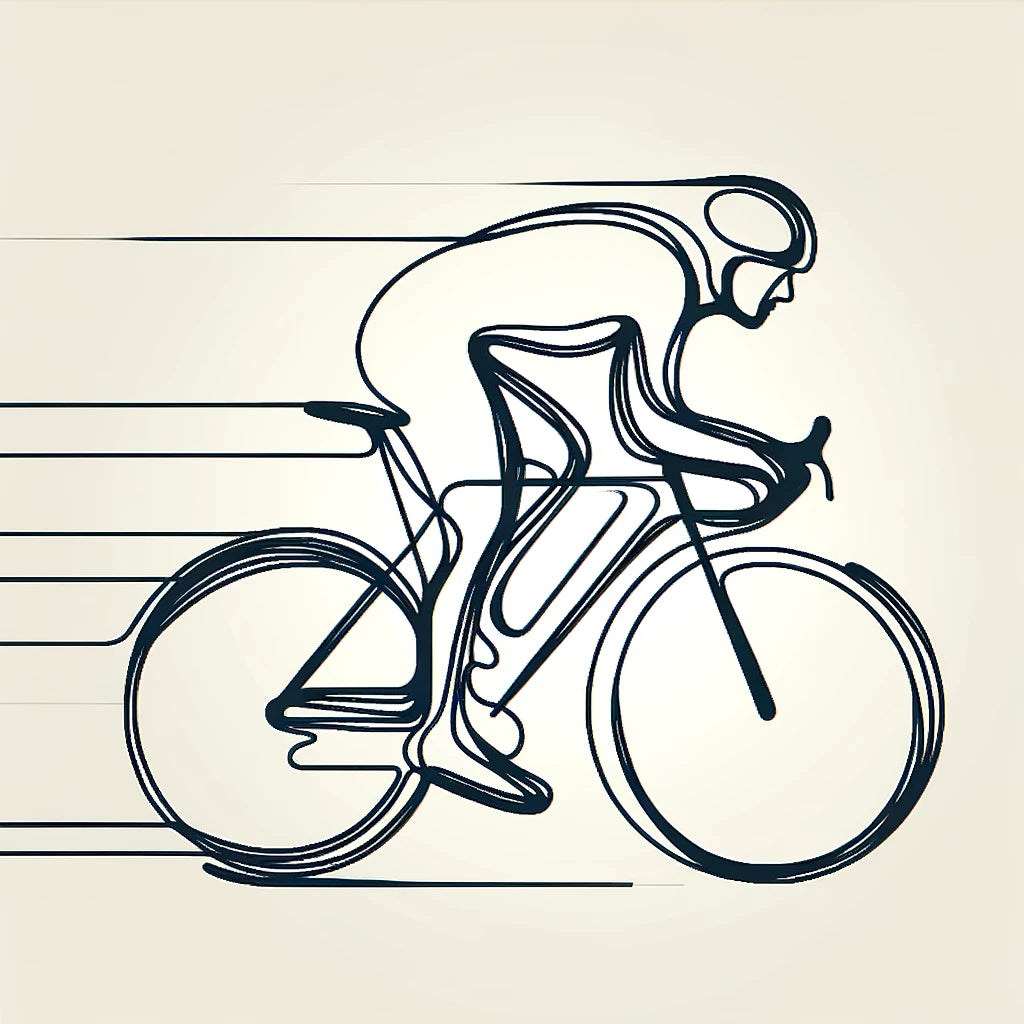 Dynamic Cyclist Canvas