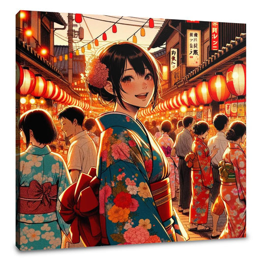 Festive Yukata Joy Canvas - Main Image