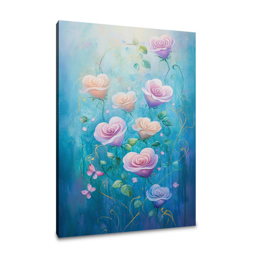 Heart-Petal Roses Canvas - Main Image