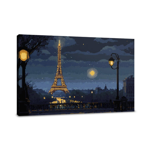 Eiffel Tower Night Canvas - Main Image