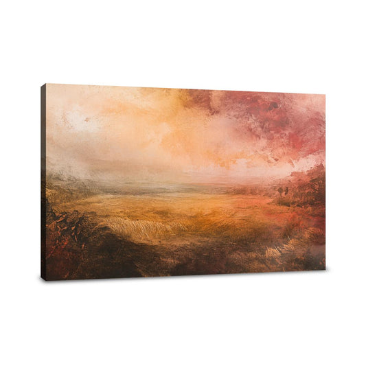Harvest Field Sunset Canvas - Main Image