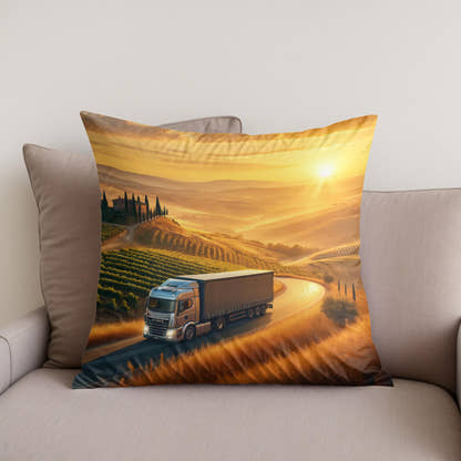 Tuscan Journey Cotton Cushion - Secondary Image