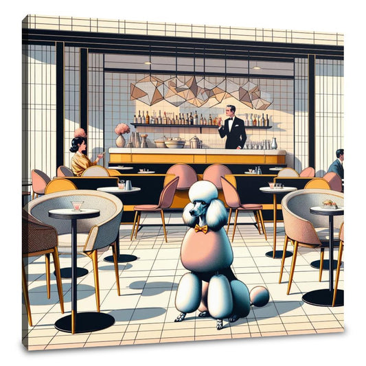 Parisian Poodle Canvas - Main Image