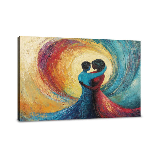 Love's Fluid Embrace Canvas - Main Image