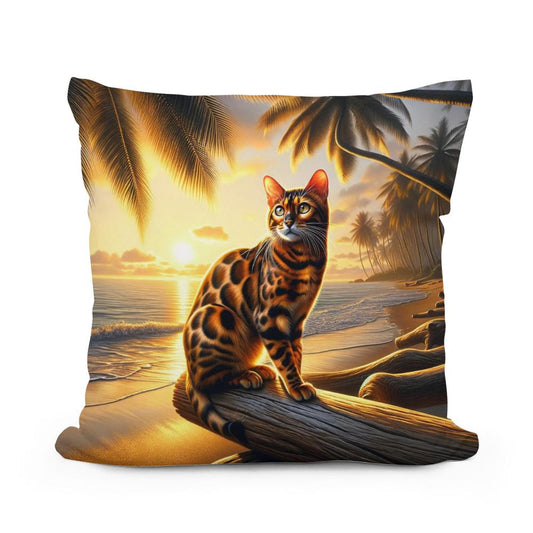 Tropical Twilight Cotton Cushion - Main Image