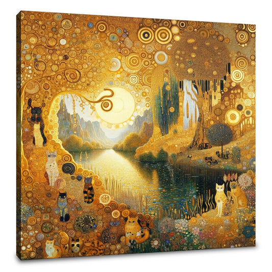 A Cat's Wonderland Canvas - Main Image