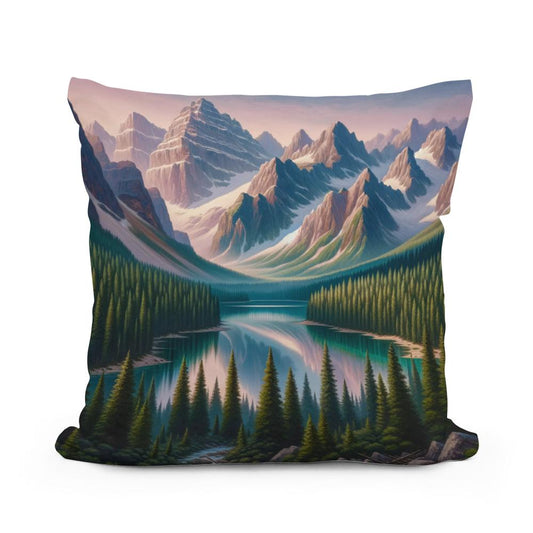Dawn Mountain Majesty Cotton Cushion - Main Image