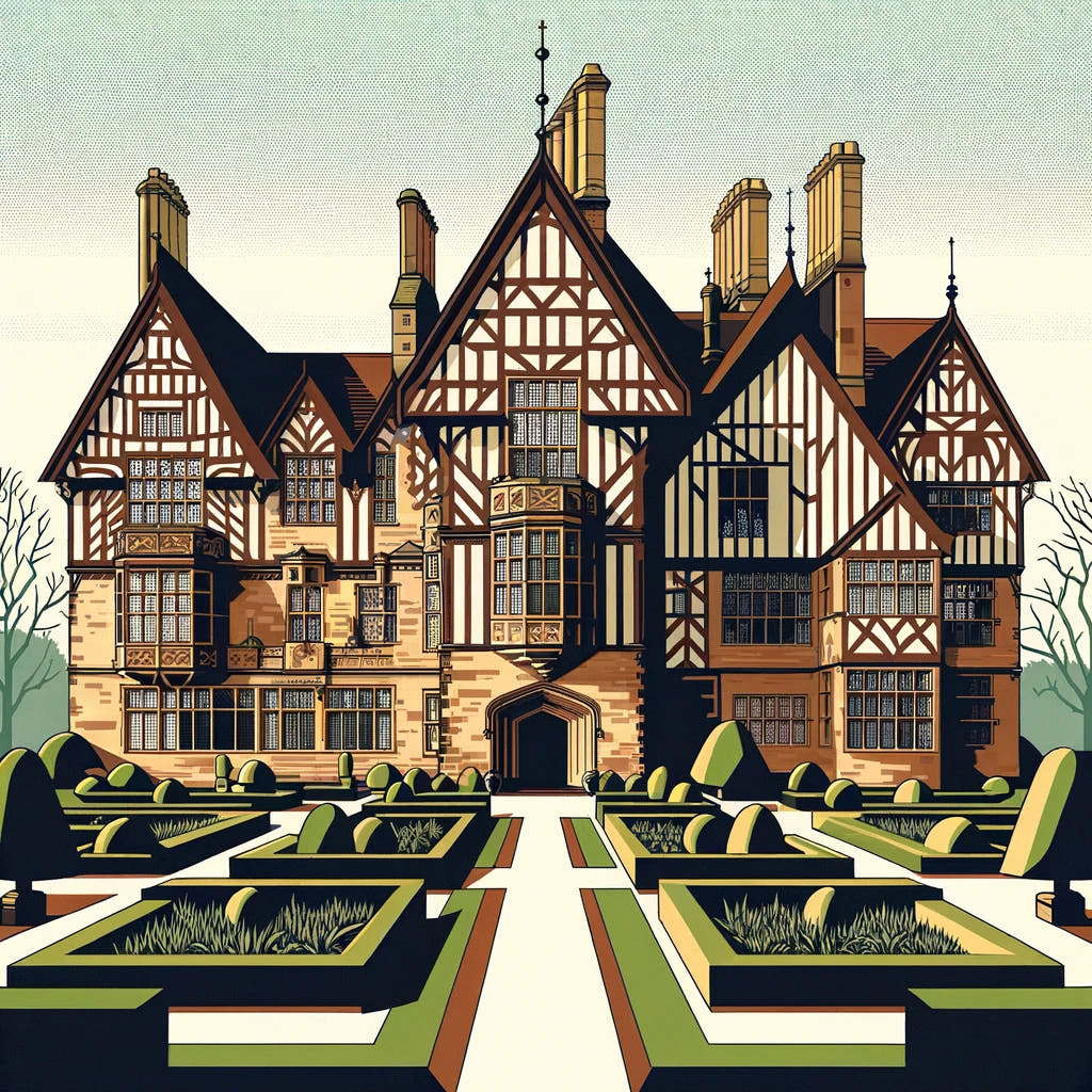 Edinburgh Speke Hall Minimalist Vision Cotton Cushion