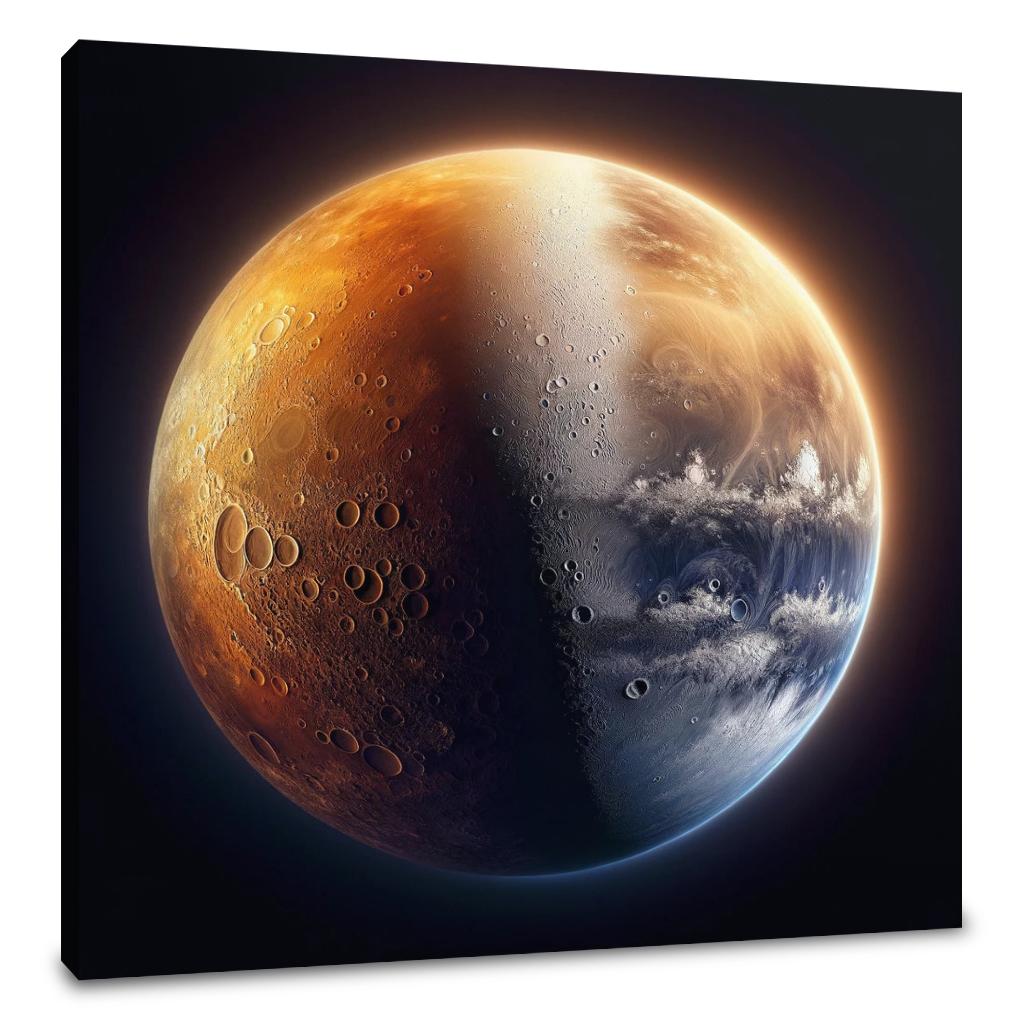 Mercury's Twilight Divide Canvas - Main Image