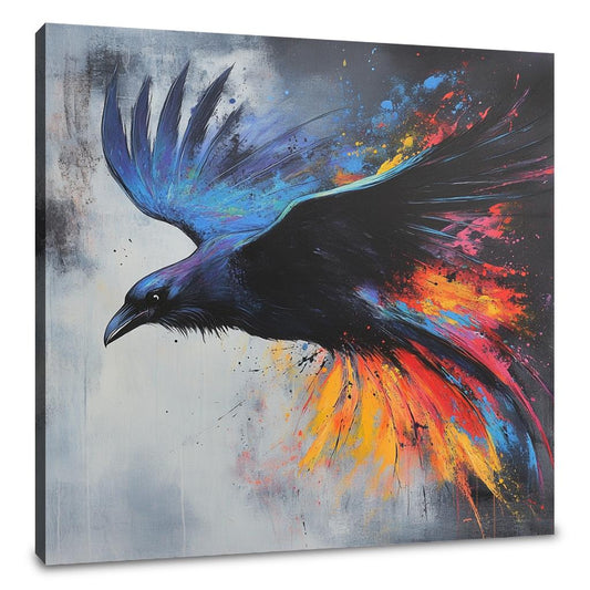 Majestic Raven Dance Canvas - Main Image