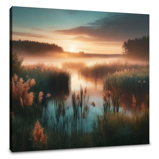 Dawn Wetlands Serenity Canvas - Main Image