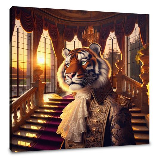Regal Tiger Sunset Majesty Canvas - Main Image