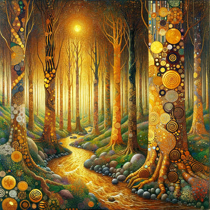 Enchanted Magical Forest Cotton Cushion