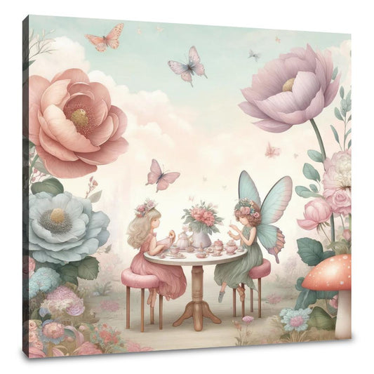 Fairy Garden Tea Party Canvas - Main Image