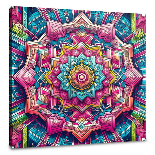 Labyrinthine Vibrance Canvas - Main Image