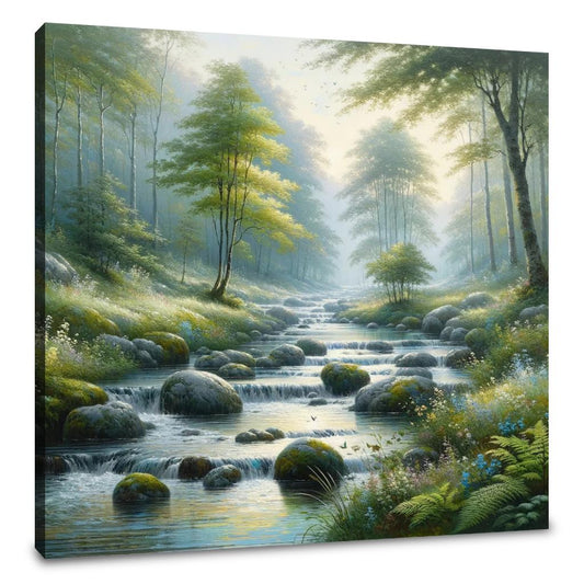 Tranquil Stream Canvas - Main Image
