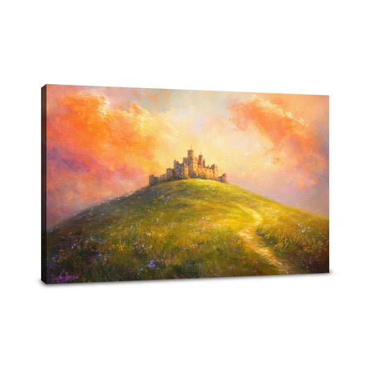 Enchanted Castle Sunset Canvas - Main Image